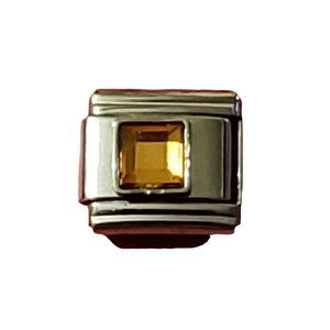 November Square 9mm charm for Italian Charm Bracelet, Unisex